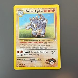 Brock’s Rhydon Gym Heroes Holo Rare 2/132